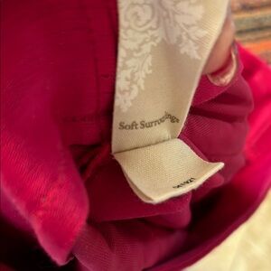 Soft Surroundings Red pants size 10. 24” from inseam to bottom of leg.